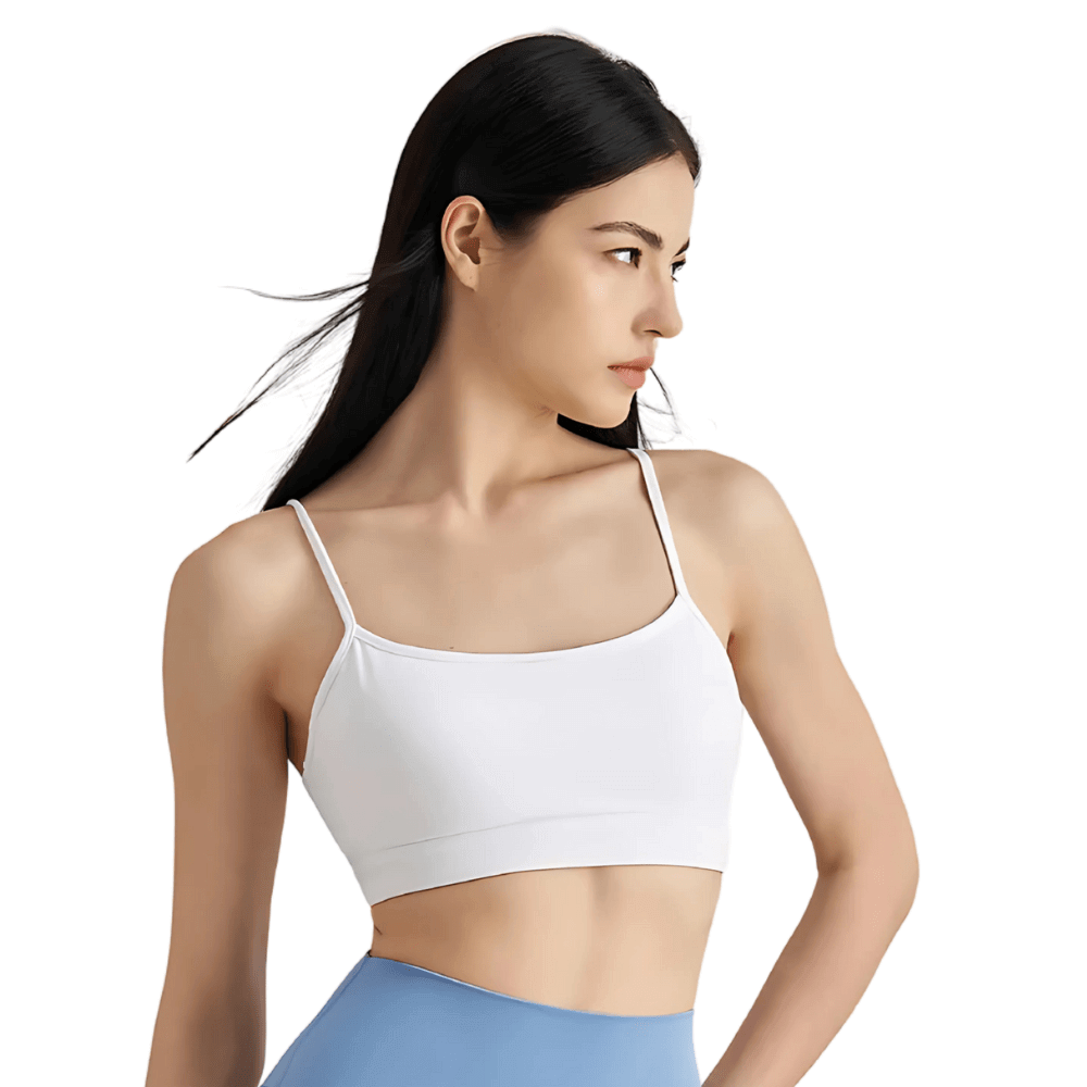 Minimalist Sports Bralette | Thin Strap & Light Support