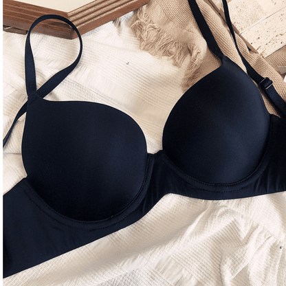 Seamless Comfort Underwire Push-Up Demi Bra