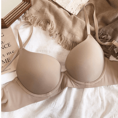 Seamless Comfort Underwire Push-Up Demi Bra