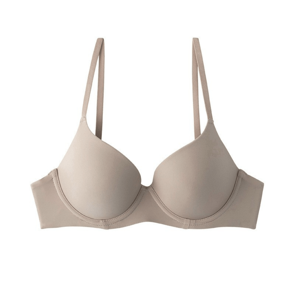 Soutien-gorge demi-bonnet push-up sans coutures et à armatures, confort optimal