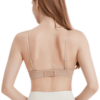 Soutien-gorge demi-bonnet push-up sans coutures et à armatures, confort optimal