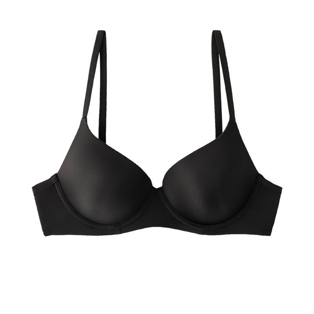 Soutien-gorge demi-bonnet push-up sans coutures et à armatures, confort optimal