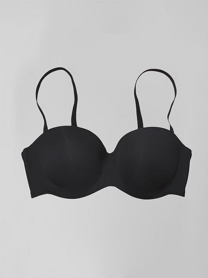 Seamless Convertible Strapless Push-Up Demi Bra