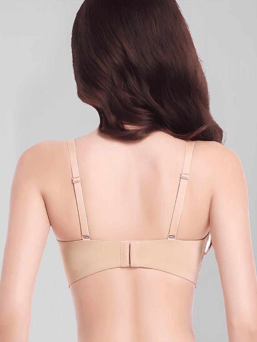 Seamless Convertible Strapless Push-Up Demi Bra