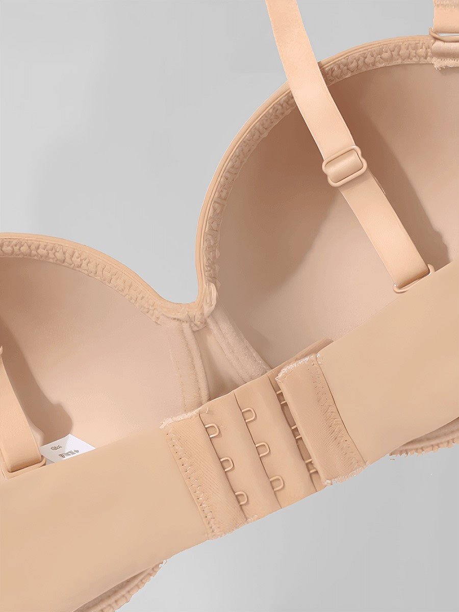 Soutien-gorge demi-bonnet push-up convertible sans bretelles et sans coutures