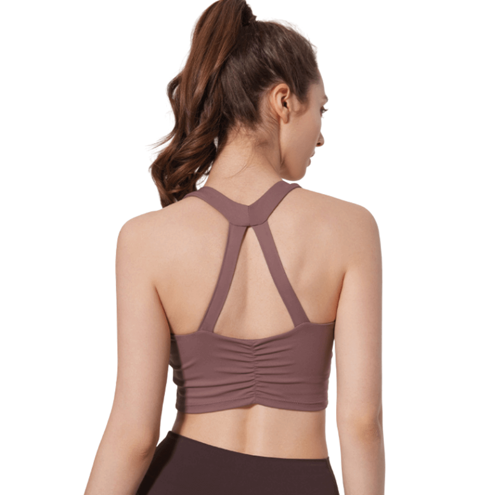 Soutien-gorge de sport dos croisé sans coutures | Confortable et léger