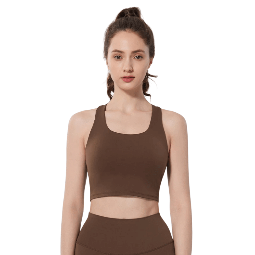 Seamless Criss-Cross Back Sports Bra | Comfortable & Lightweight Support