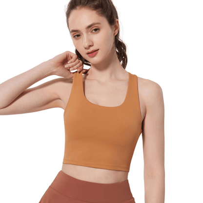 Seamless Criss-Cross Back Sports Bra | Comfortable & Lightweight Support
