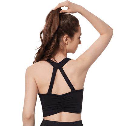 Seamless Criss-Cross Back Sports Bra | Comfortable & Lightweight Support