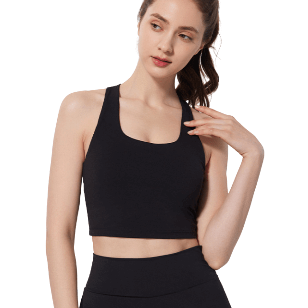 Soutien-gorge de sport dos croisé sans coutures | Confortable et léger