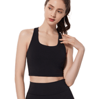 Soutien-gorge de sport dos croisé sans coutures | Confortable et léger