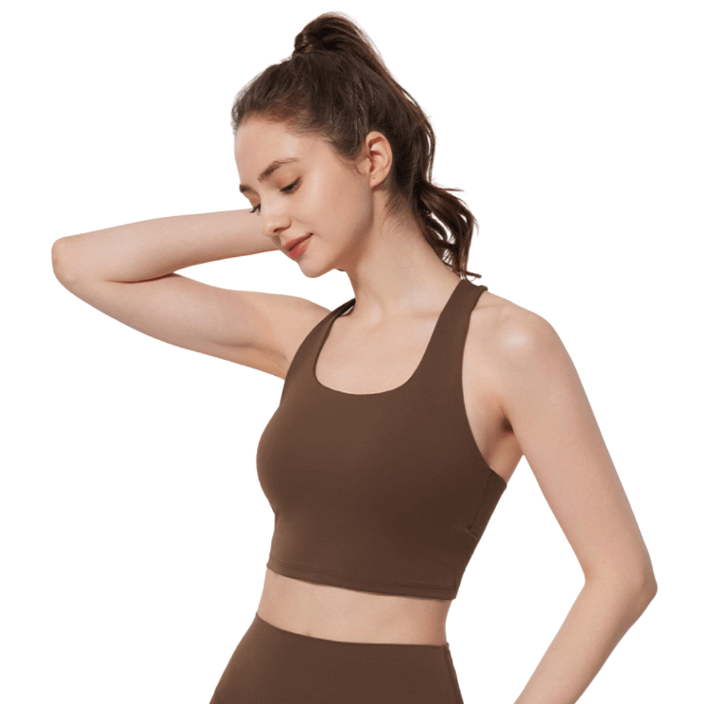 Soutien-gorge de sport dos croisé sans coutures | Confortable et léger
