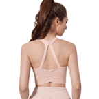 Soutien-gorge de sport dos croisé sans coutures | Confortable et léger