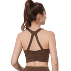 Soutien-gorge de sport dos croisé sans coutures | Confortable et léger