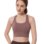 Soutien-gorge de sport dos croisé sans coutures | Confortable et léger