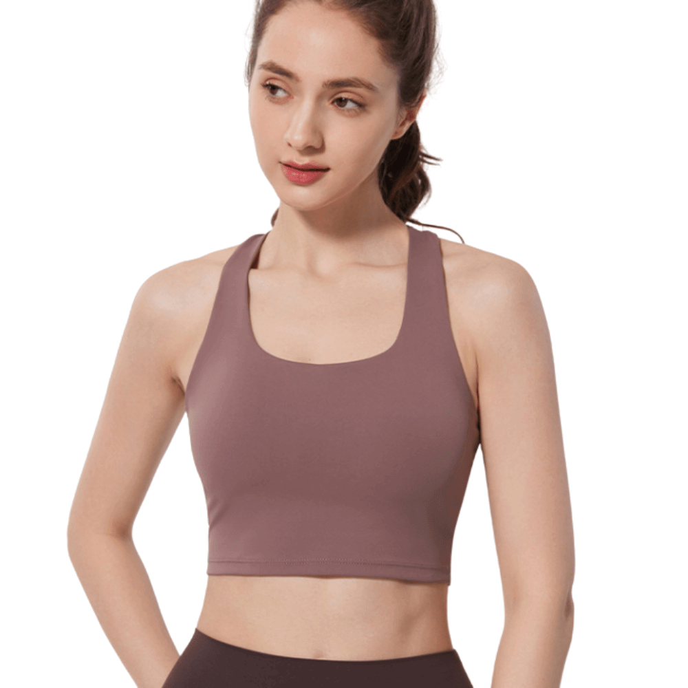 Soutien-gorge de sport dos croisé sans coutures | Confortable et léger
