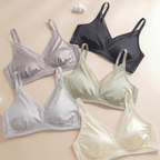 Breathable Padded Lace Push-Up Bra