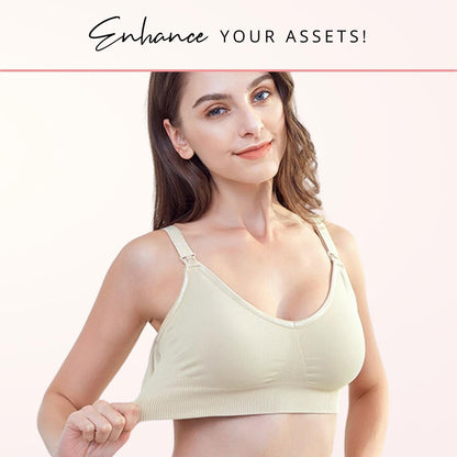 Seamless Nursing Push Up Bra