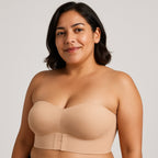 Strapless Front Buckle Convertible Wireless Bra