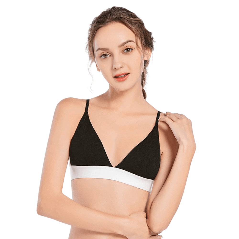 Triangle Wireless Bralette | Adjustable Strappy Design & Light Support