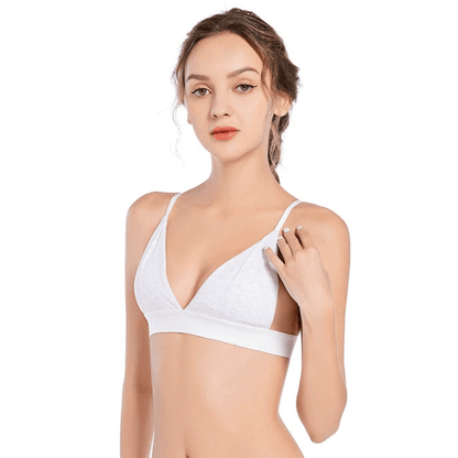 Triangle Wireless Bralette | Adjustable Strappy Design & Light Support