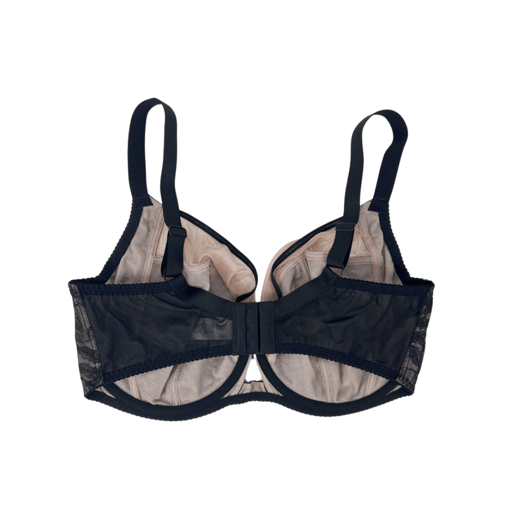 Soutien-gorge à armatures en dentelle ultra-fine à couvrance totale, grandes tailles
