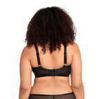 Soutien-gorge à armatures en dentelle ultra-fine à couvrance totale, grandes tailles