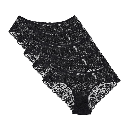 Ultra Thin Mid-Waist Lace Underwear
