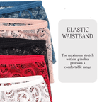 Sous-vêtements en dentelle ultra-fins à taille mi-haute 