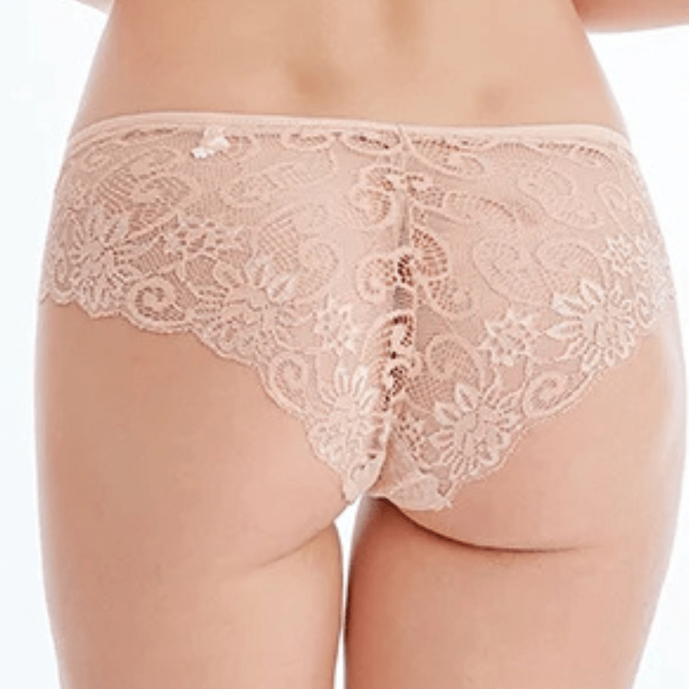 Sous-vêtements en dentelle ultra-fins à taille mi-haute 