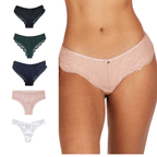 Sous-vêtements en dentelle ultra-fins à taille mi-haute 