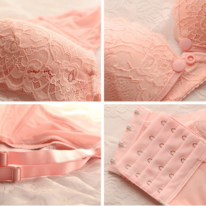 Soutien-gorge d'allaitement respirant en dentelle à armatures