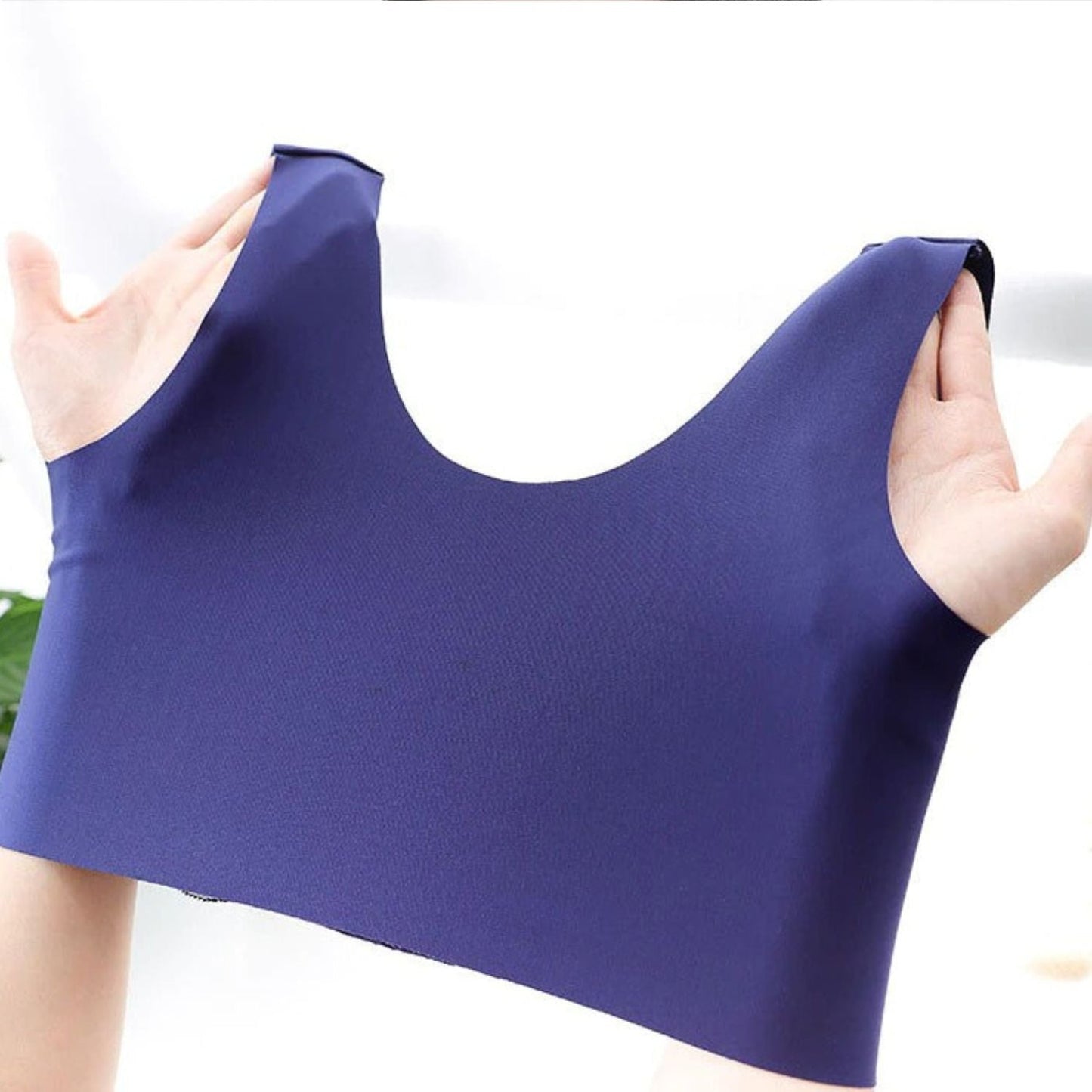 Wire Free Lace Bra Thin Cup Plus Size