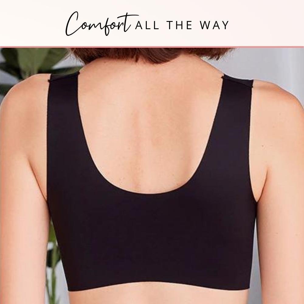 Wire Free Lace Bra Thin Cup Plus Size