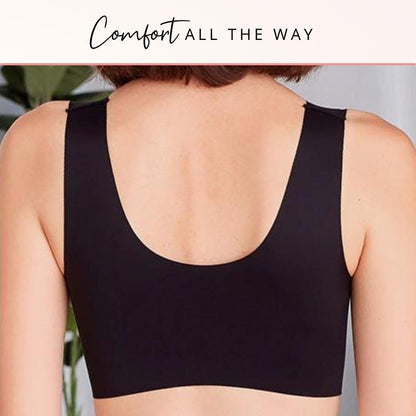 Wire Free Lace Bra Thin Cup Plus Size