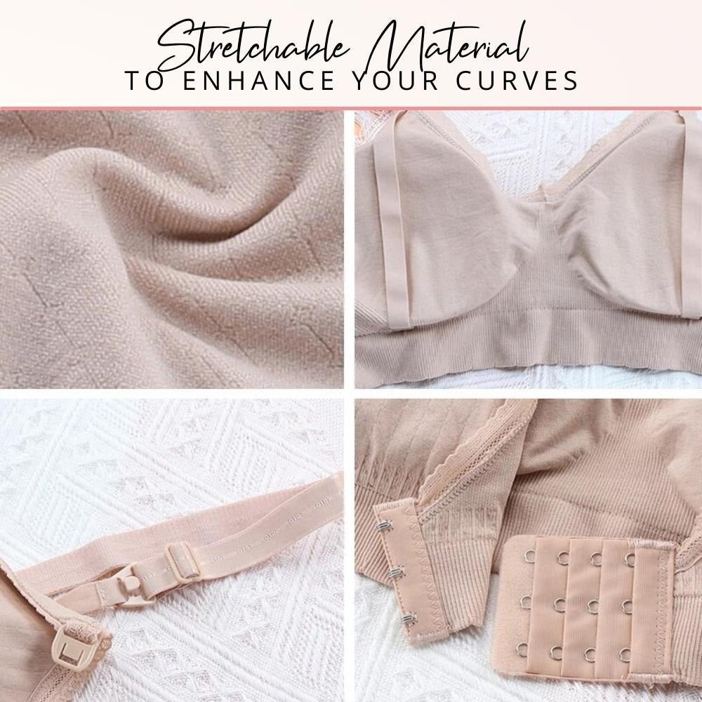 Soutien-gorge d'allaitement push-up sans armatures et respirant