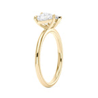 Bague Toi et Moi Moissanite Coeur Poire