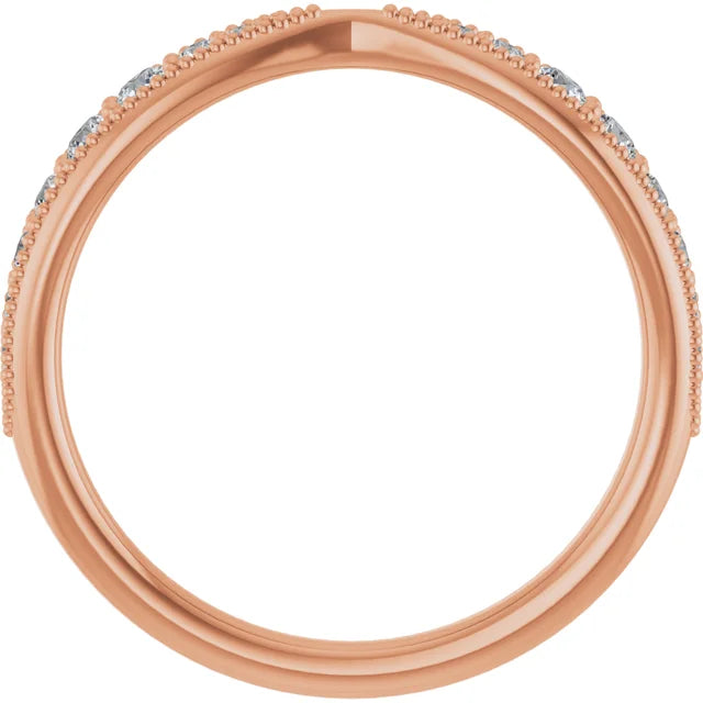 Contoured Match Wedding Band