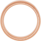 Sleek Edge Beveled Wedding Band