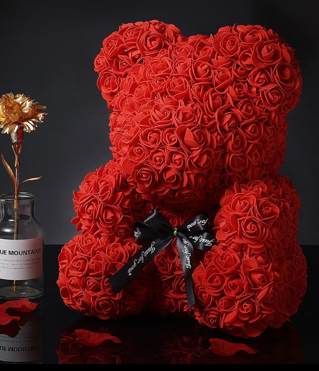 Dropshipping Luxury Rose Bear - With LED Gift Box - To My Mom