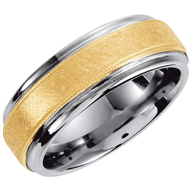 Mixed Metal Wedding Band