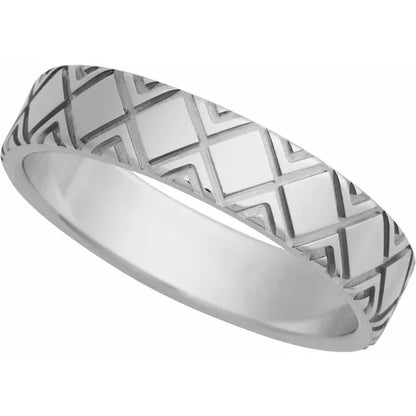 Timeless Imprint Engraved Band