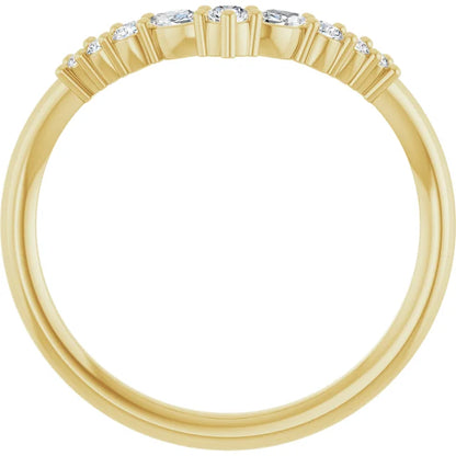 Curved Wedding Band