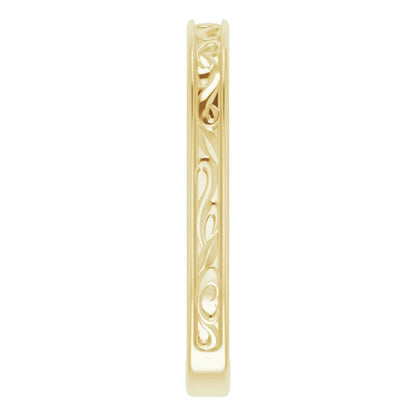 Timeless Romance Vintage Wedding Band